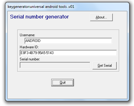 key generator universal android tools