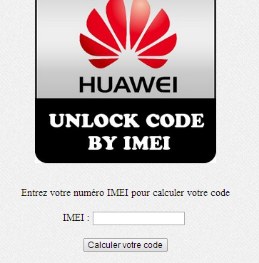 huawei unlock online